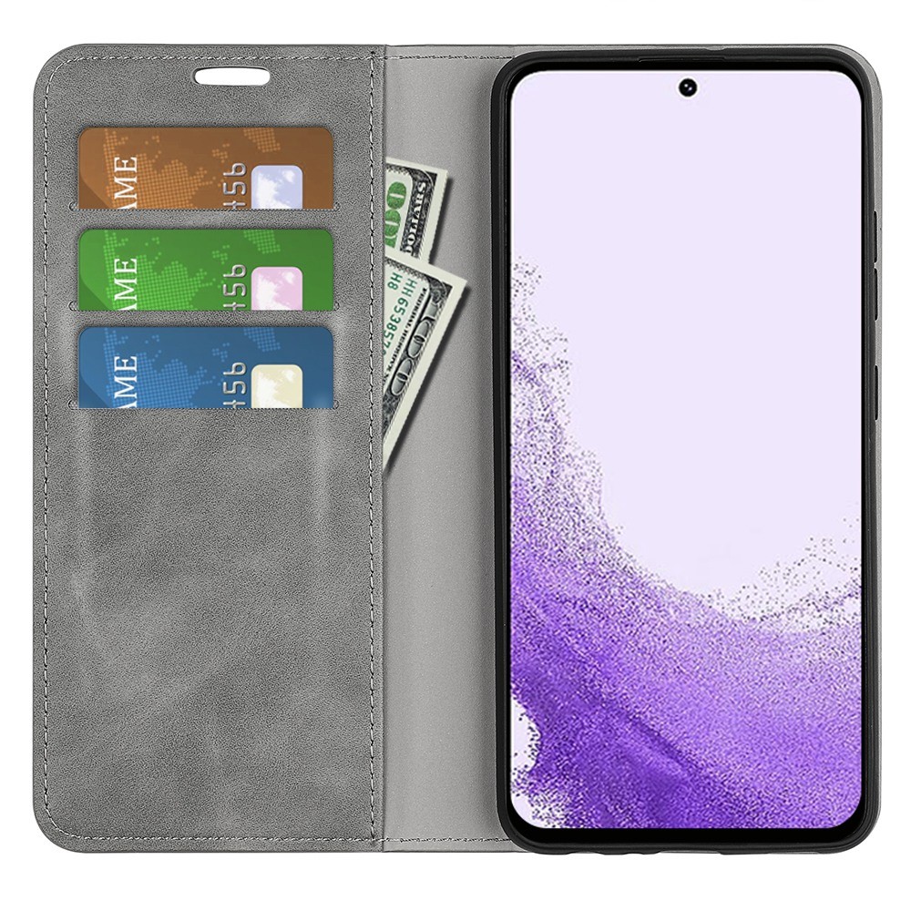  Samsung Galaxy S23 Flip Fodral Skin Touch Grå