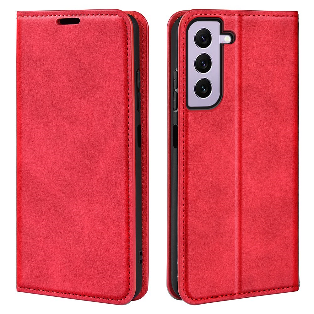  Samsung Galaxy S23 Flip Fodral Skin Touch Röd