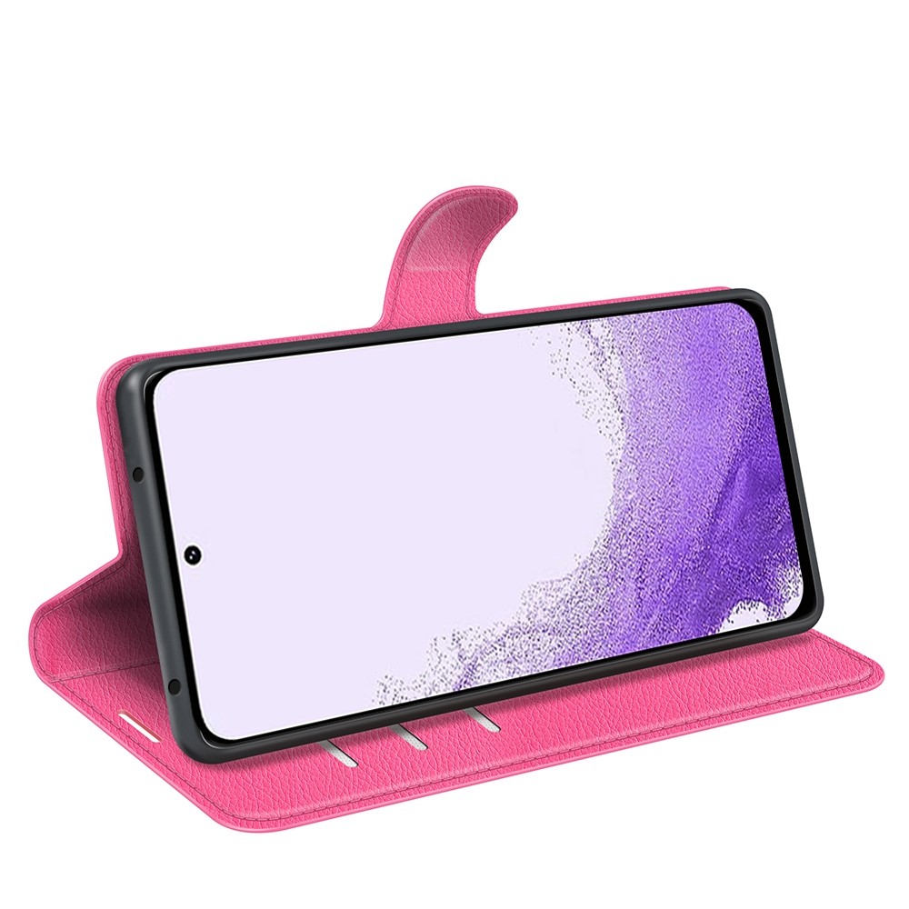  Samsung Galaxy S23 Fodral Litchi Läder Rosa