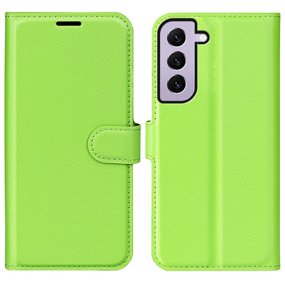  Samsung Galaxy S23 Fodral Litchi Läder Grön