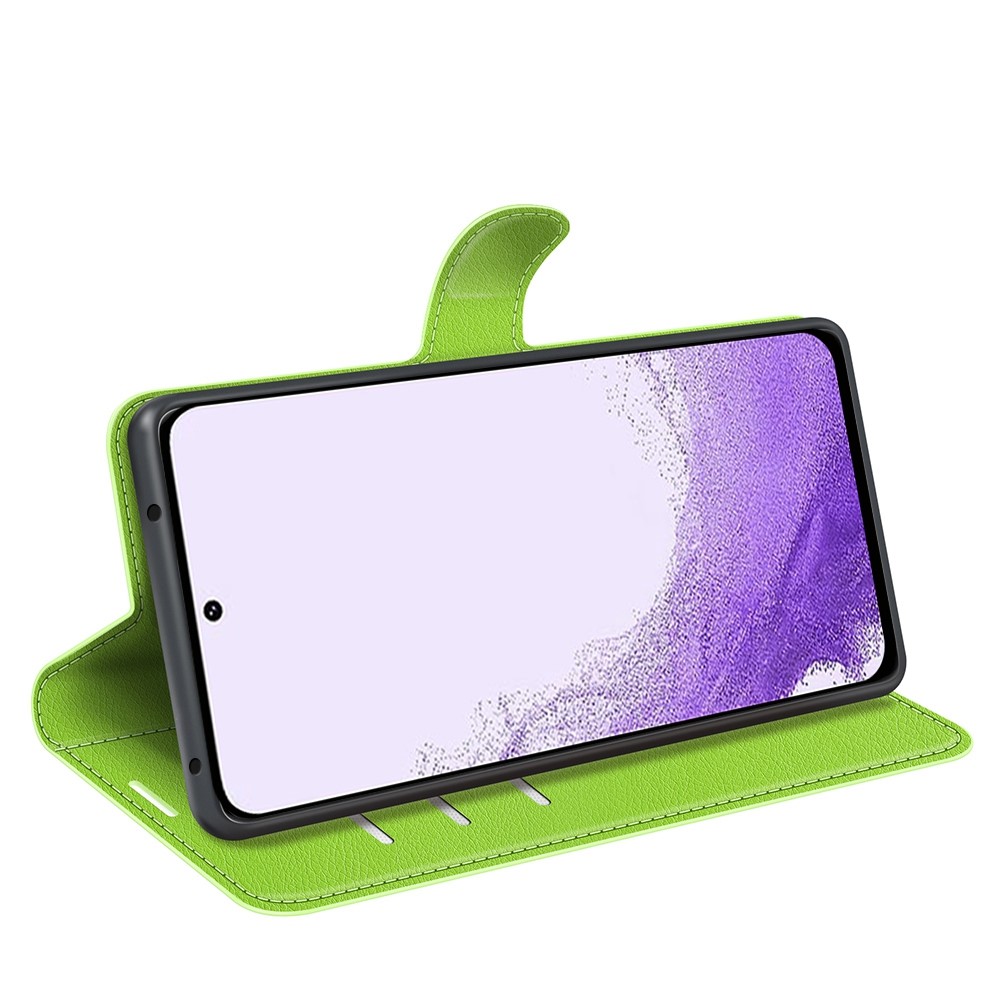  Samsung Galaxy S23 Fodral Litchi Läder Grön