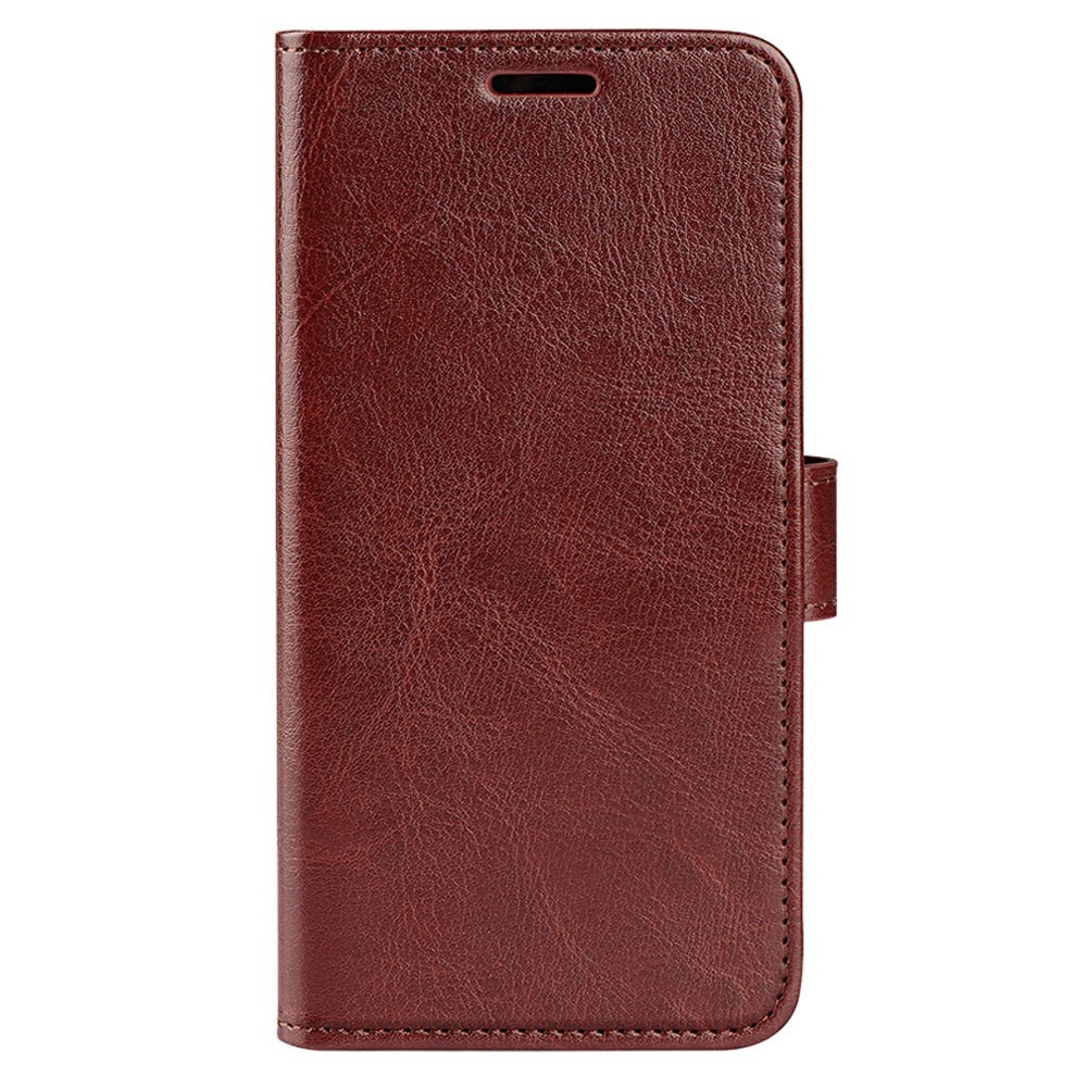  Samsung Galaxy S23 Fodral Crazy Horse Läder Brun
