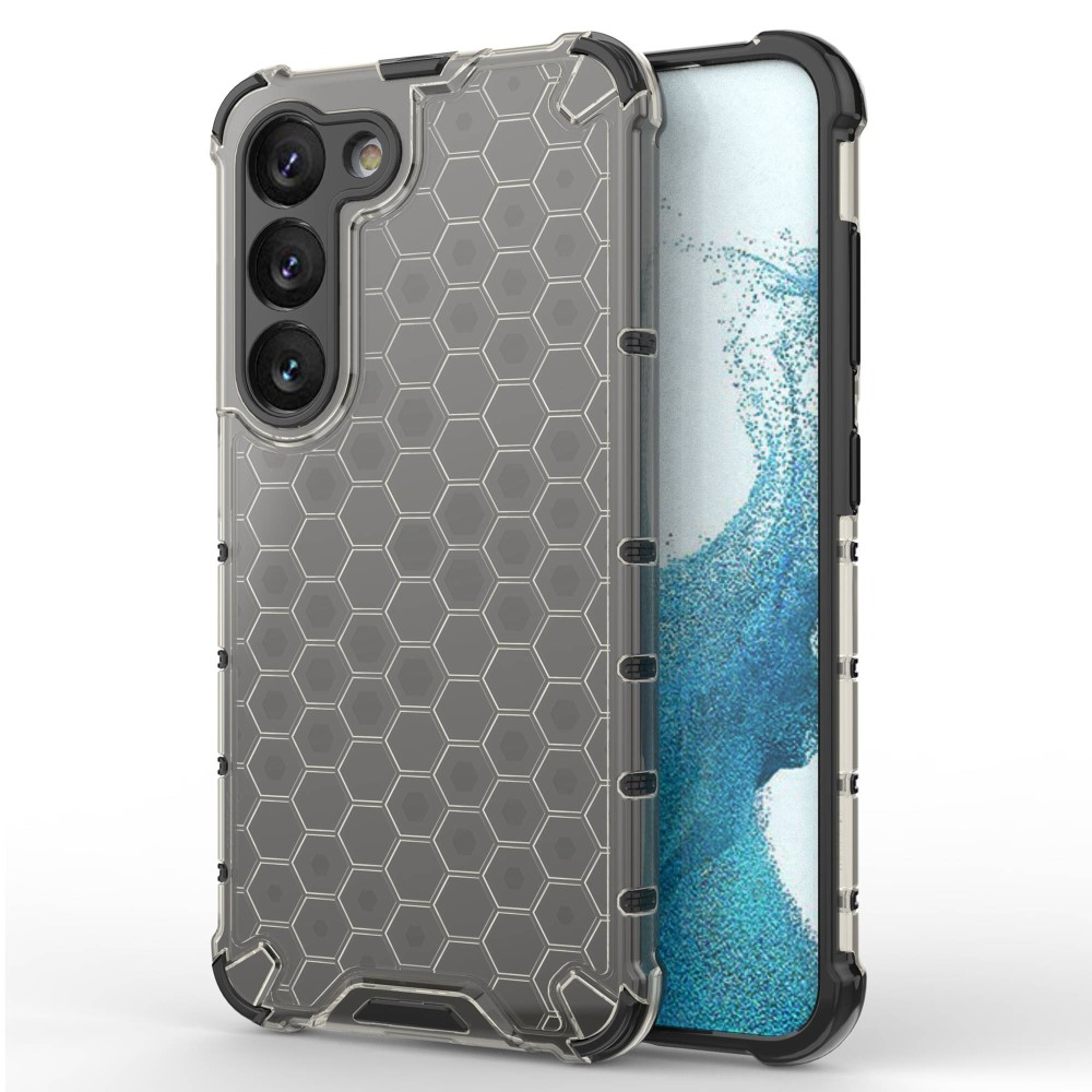  Samsung Galaxy S23 Skal Shockproof Honeycomb Textur Svart