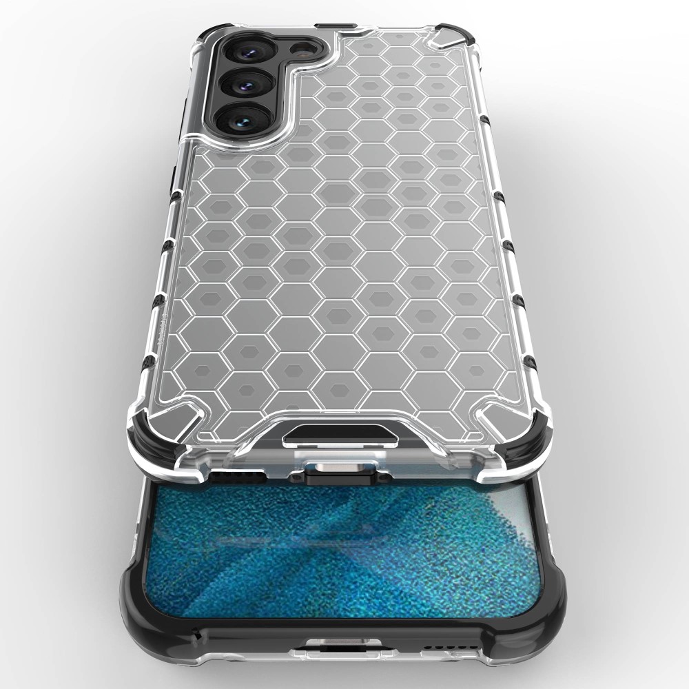  Samsung Galaxy S23 Skal Shockproof Honeycomb Textur Röd
