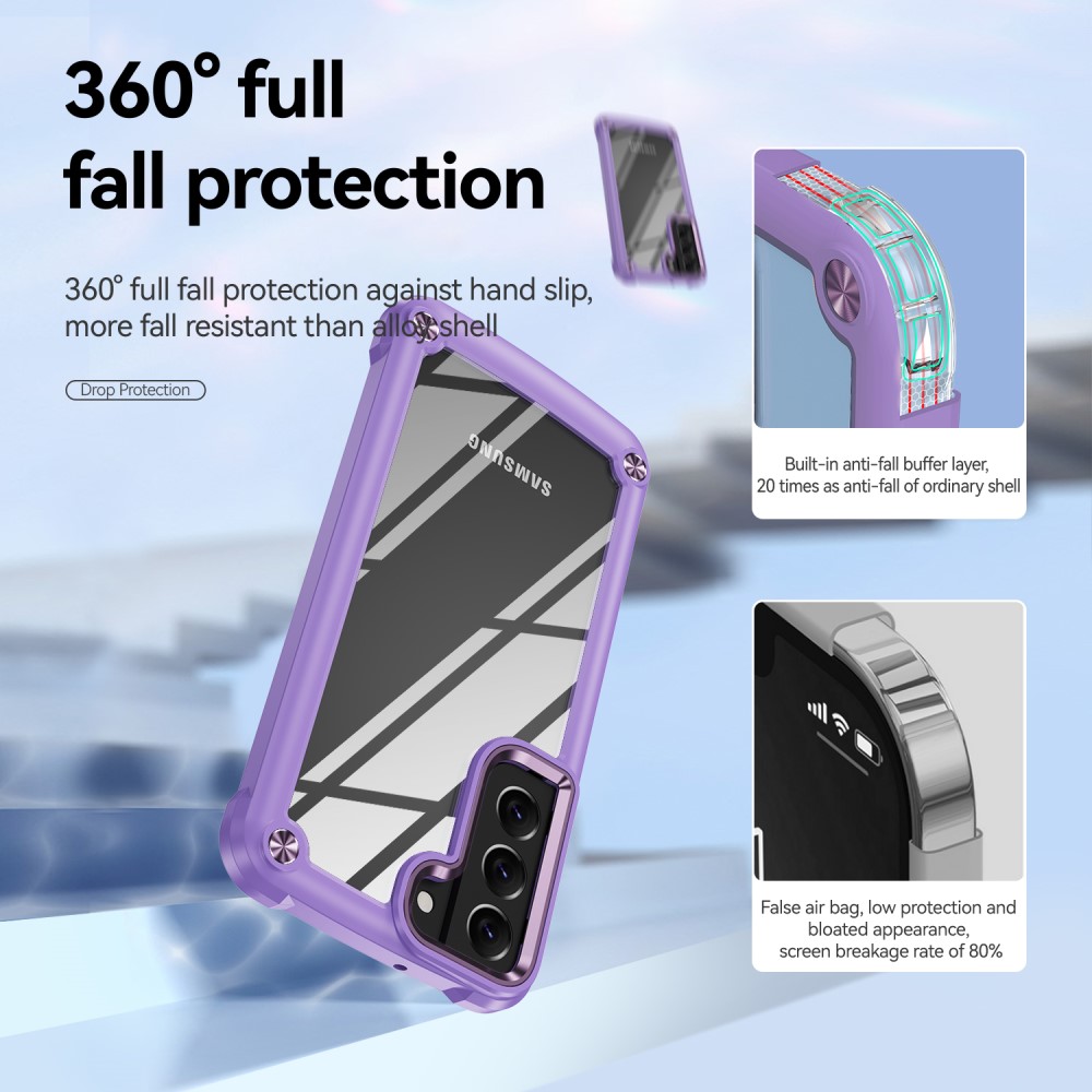  Samsung Galaxy S23 Skal Xtreme Shockproof Hybrid Lila