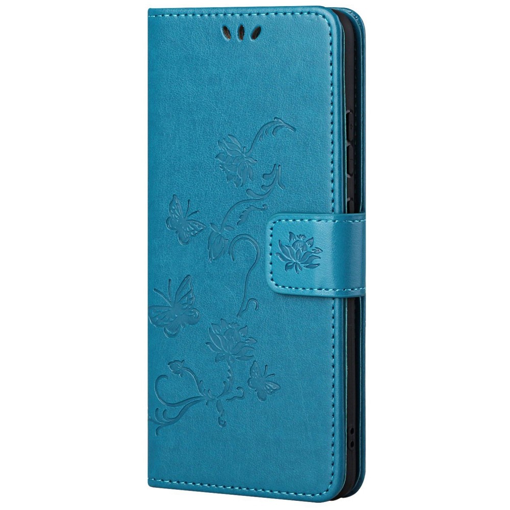  Samsung Galaxy S23 Fodral Med Tryck Blå