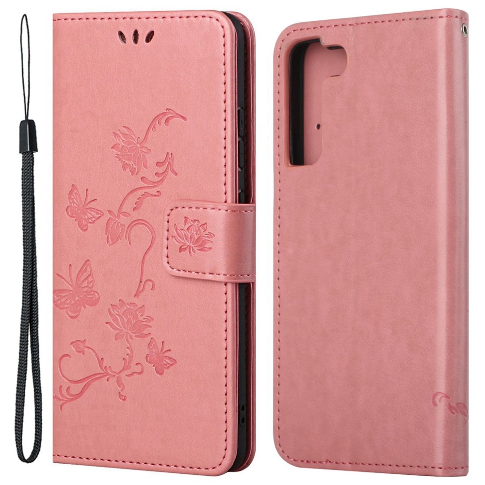 Samsung Galaxy S23 Fodral Med Tryck Rosa