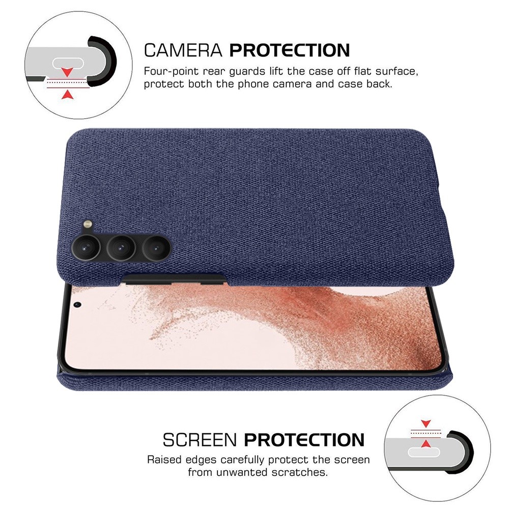 KSQ KSQ Samsung Galaxy S23 Skal Tygbelagt Blå