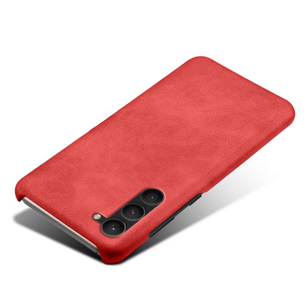 KSQ KSQ Samsung Galaxy S23 Skal Läderbelagt Röd