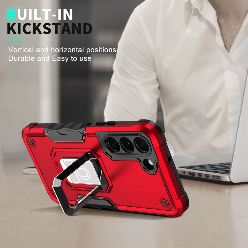  Samsung Galaxy S23 Skal Shockproof Ring Hybrid Roséguld