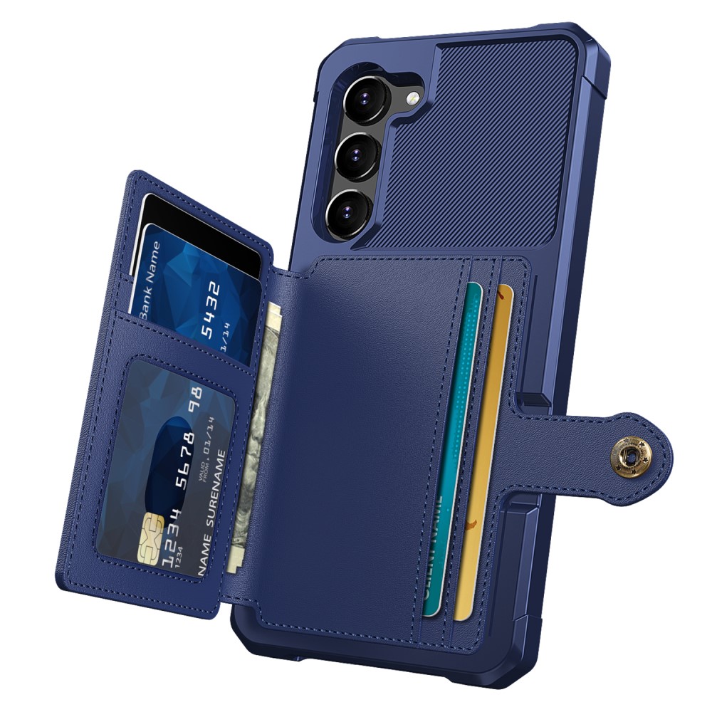  Samsung Galaxy S23 Skal Med Magnetisk Plånbok Blå
