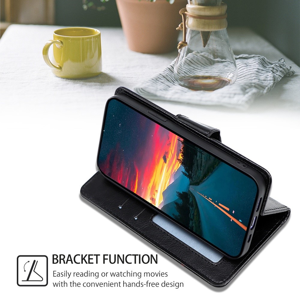  Samsung Galaxy S23 Fodral Läder Svart