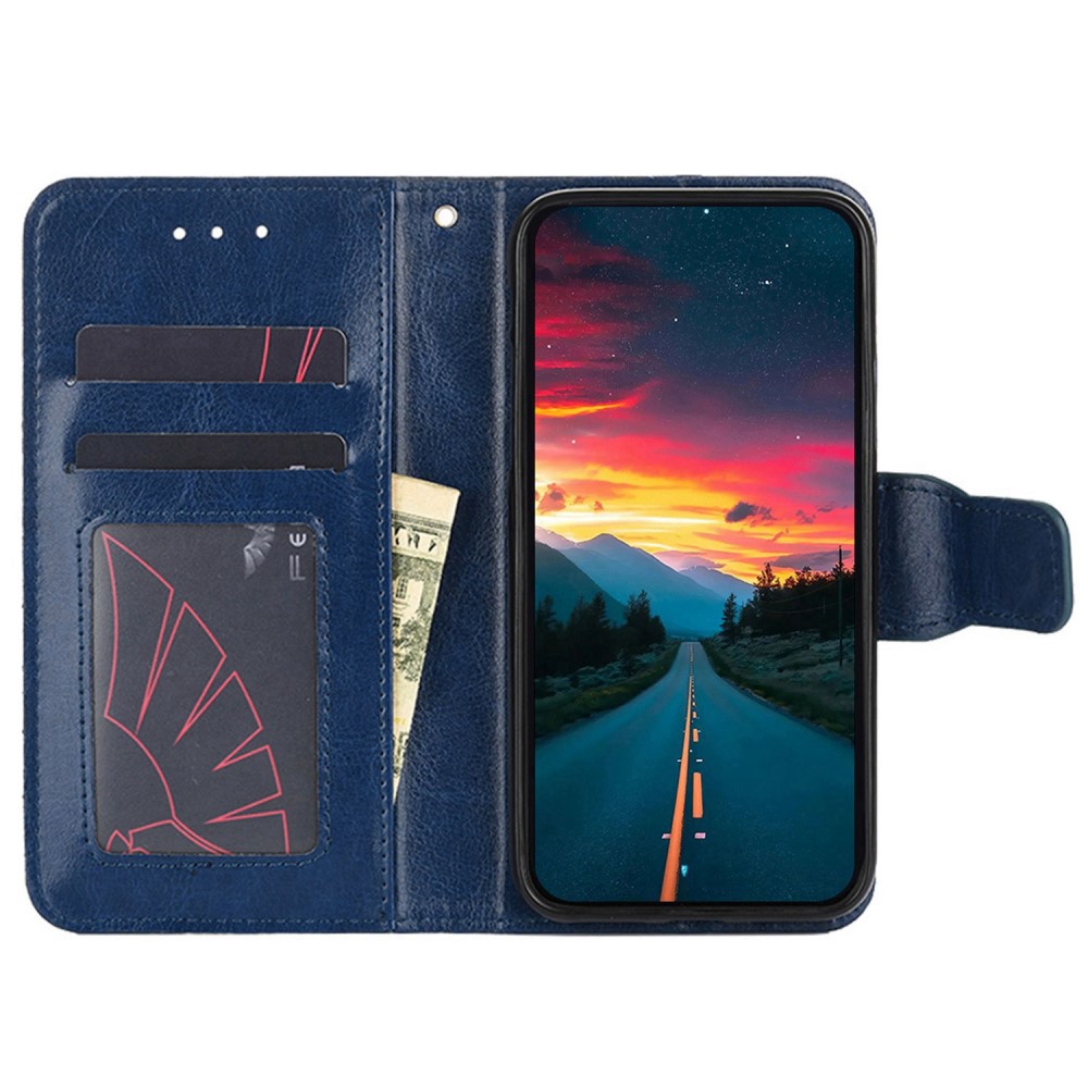  Samsung Galaxy S23 Fodral Läder Blå