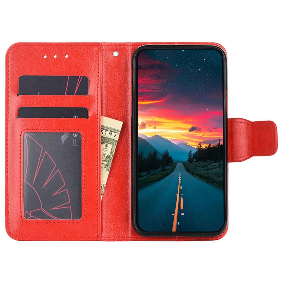  Samsung Galaxy S23 Fodral Läder Röd
