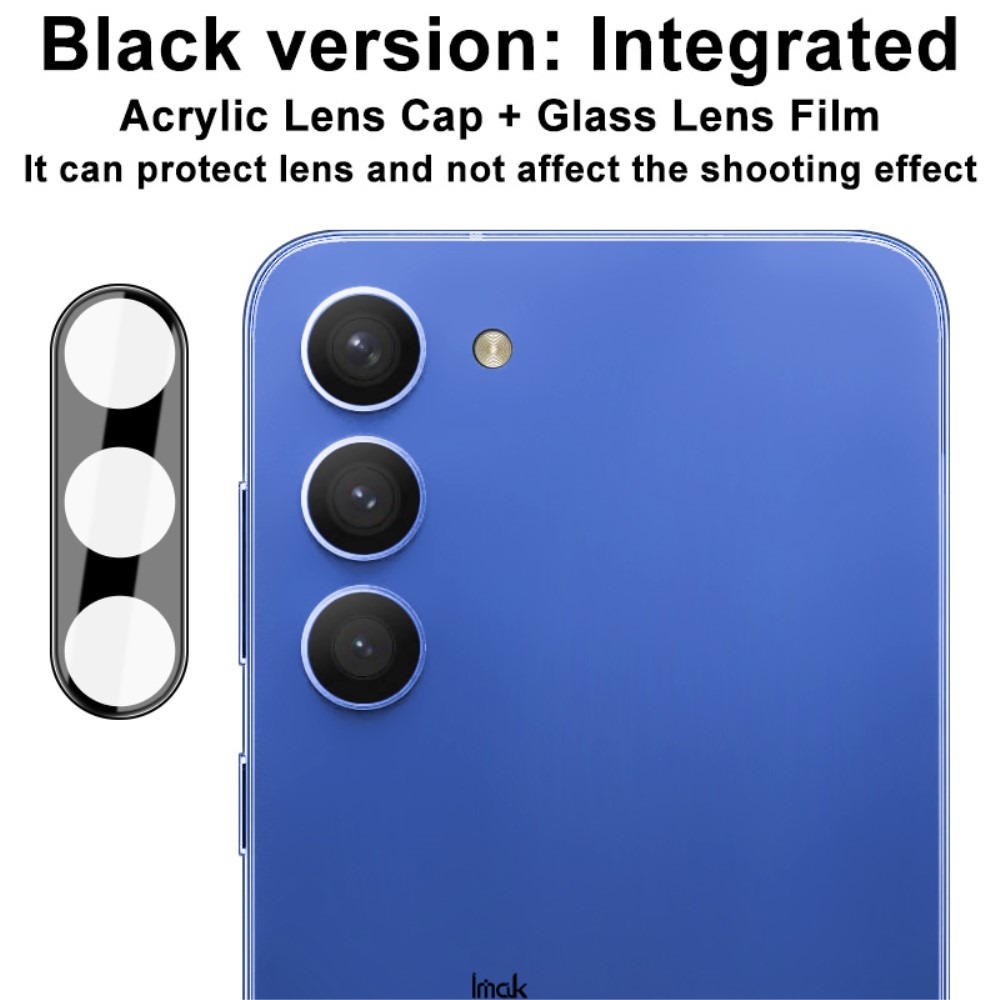 IMAK IMAK Samsung Galaxy S23 / S23 Plus Linsskydd Härdat Glas/Akryl Svart