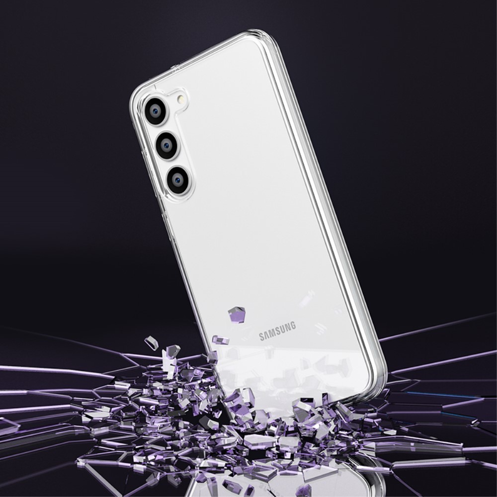  Samsung Galaxy S23 Plus Skal Glitter Hybrid Transparent