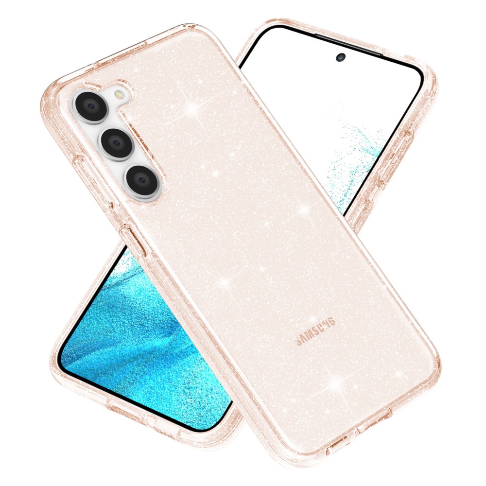  Samsung Galaxy S23 Plus Skal Glitter Hybrid Guld