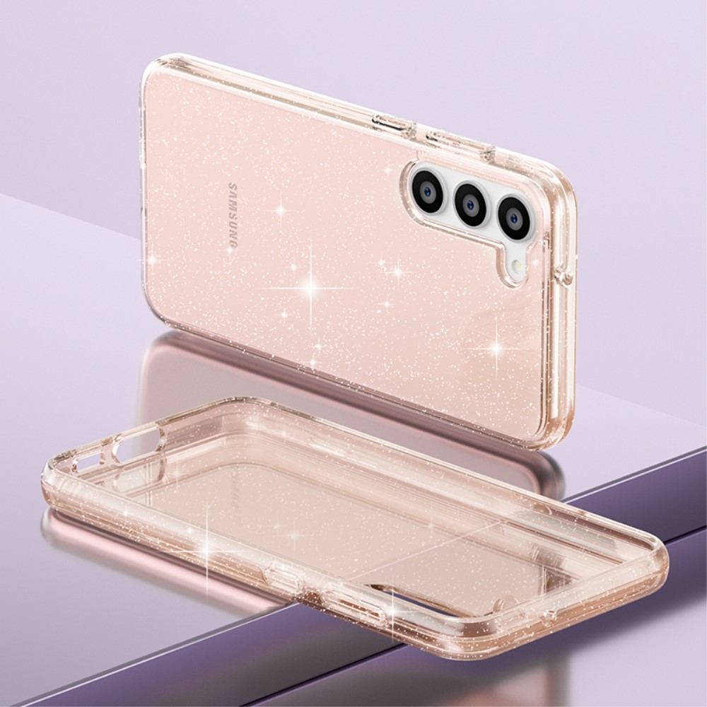  Samsung Galaxy S23 Plus Skal Glitter Hybrid Guld
