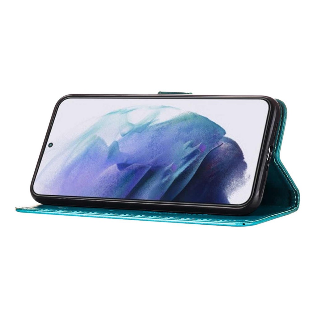  Samsung Galaxy S23 Plus Fodral Fjäril Blå