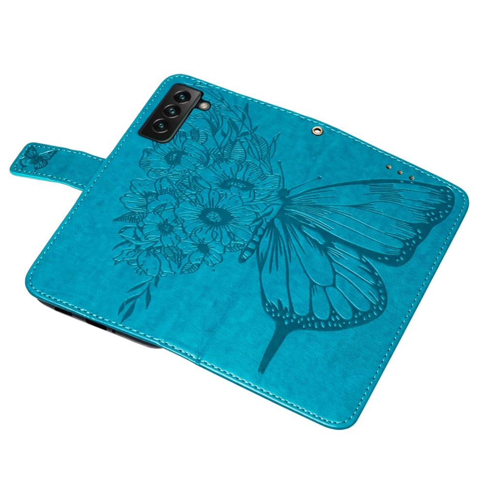  Samsung Galaxy S23 Plus Fodral Fjäril Blå