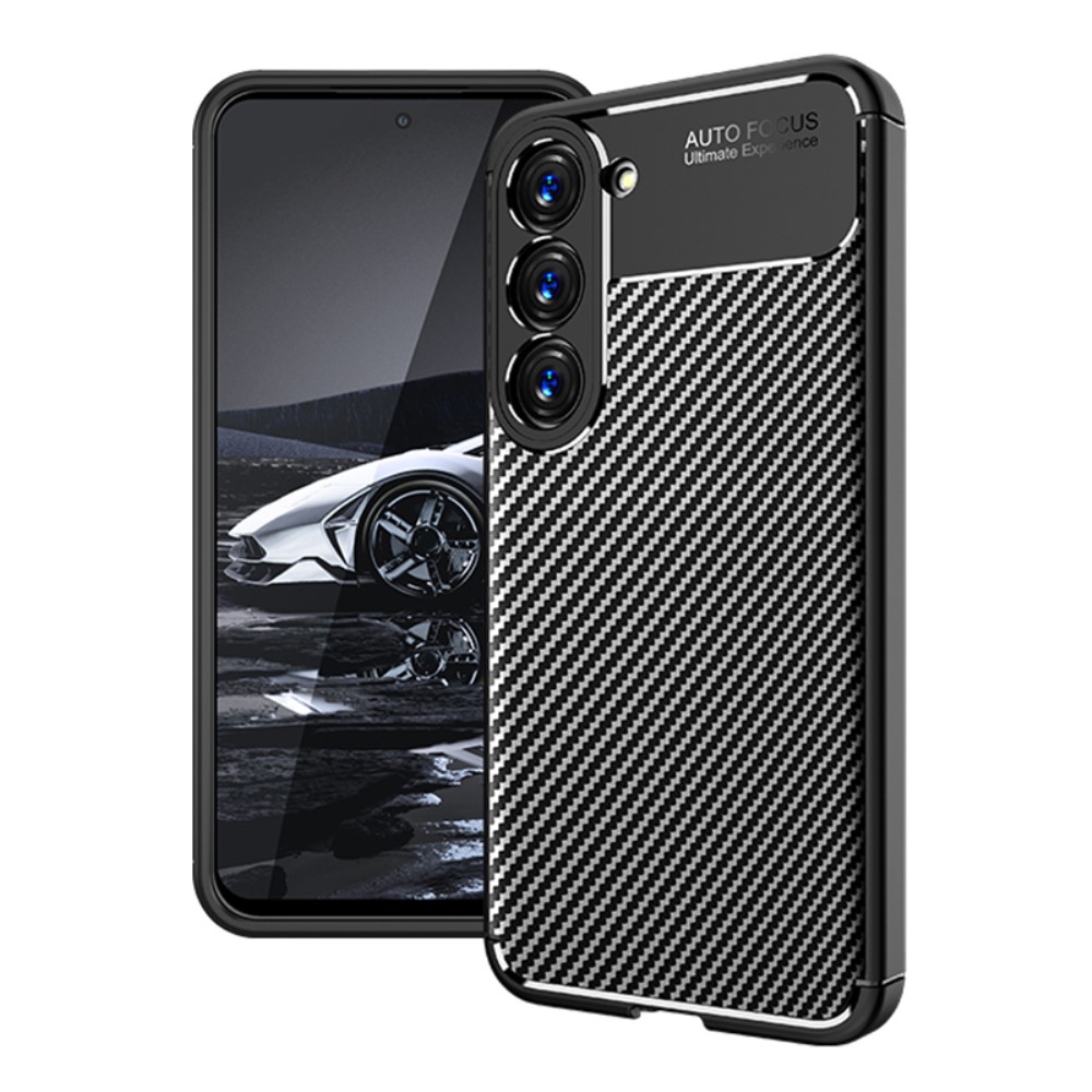  Samsung Galaxy S23 Plus Skal Kolfiber Textur Svart