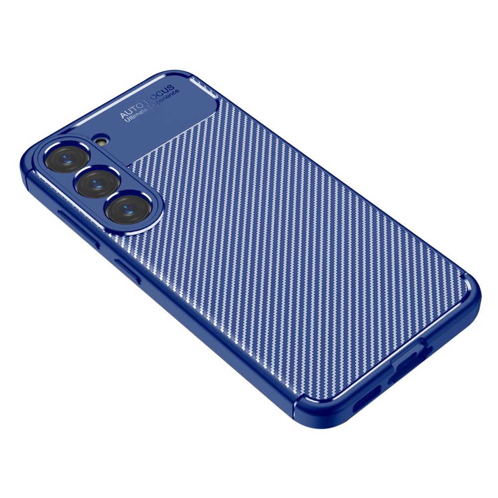  Samsung Galaxy S23 Plus Skal Kolfiber Textur Blå