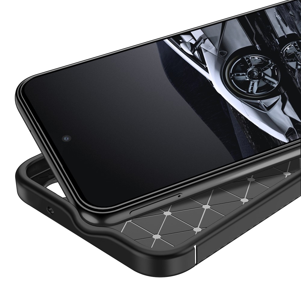  Samsung Galaxy S23 Plus Skal Kolfiber Textur Blå