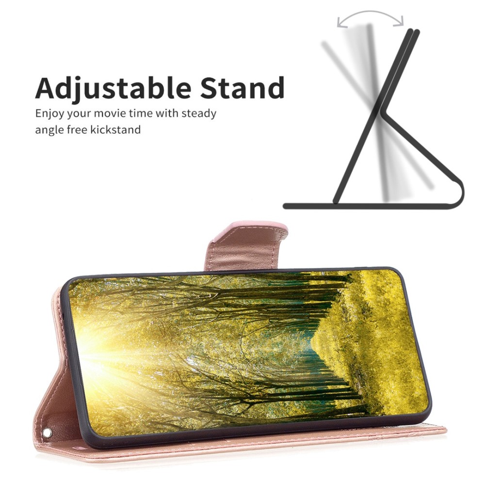  Samsung Galaxy S23 Plus Fodral Fjärilar Roséguld