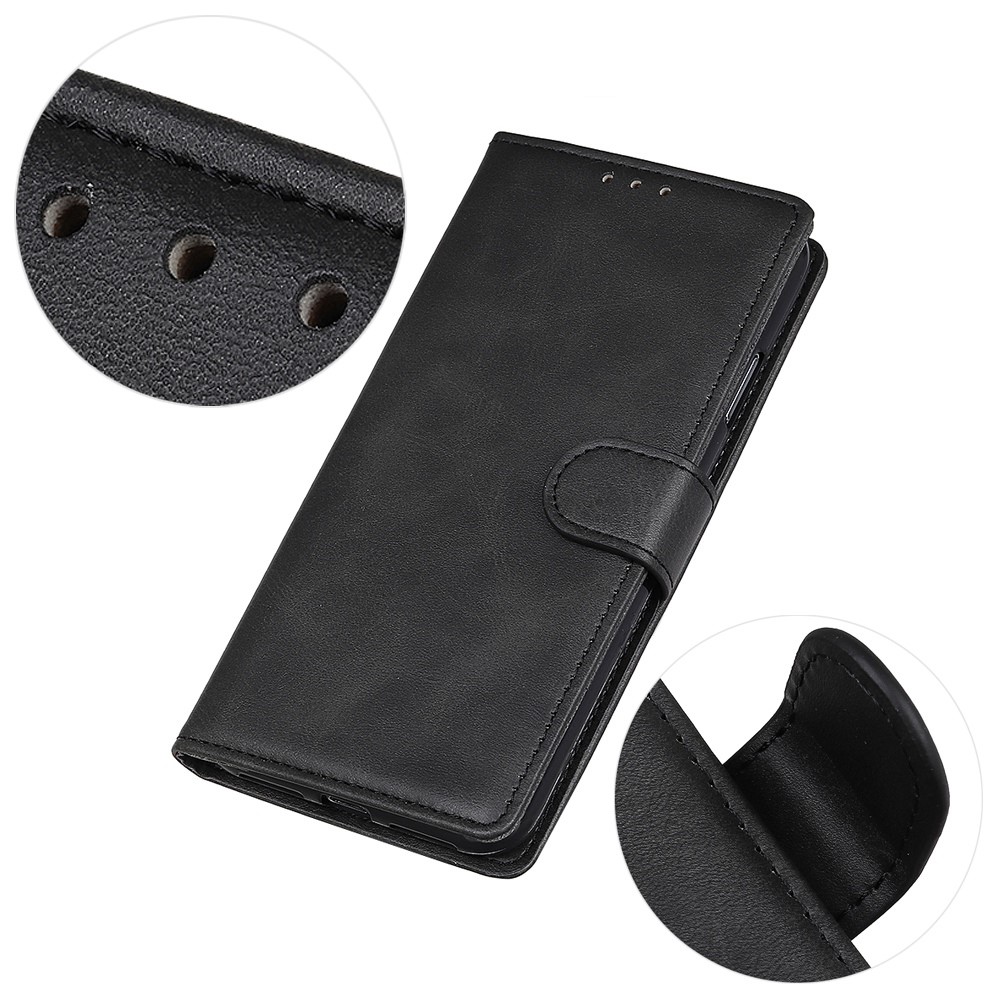  Samsung Galaxy S23 Plus Fodral Solid Läder Svart