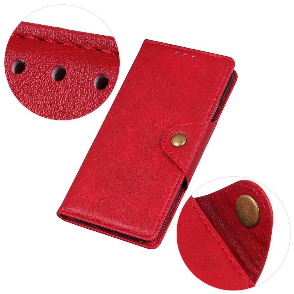 Samsung Galaxy S23 Plus Fodral Magnetisk Mässing Röd