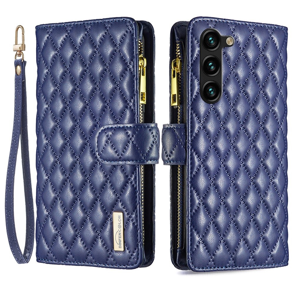 BINFEN BINFEN Samsung Galaxy S23 Plus Fodral Diamond Multifunktionell Blå