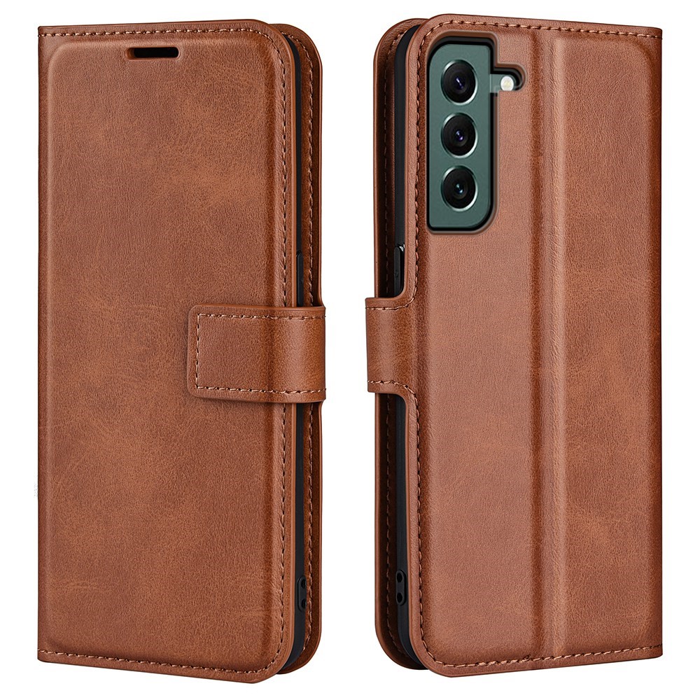  Samsung Galaxy S23 Plus Fodral Solid Läder Brun