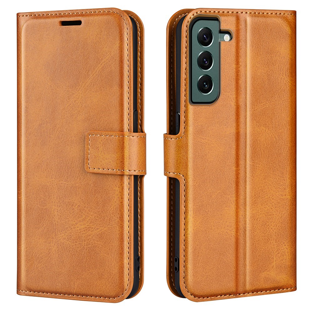  Samsung Galaxy S23 Plus Fodral Solid Läder Brun