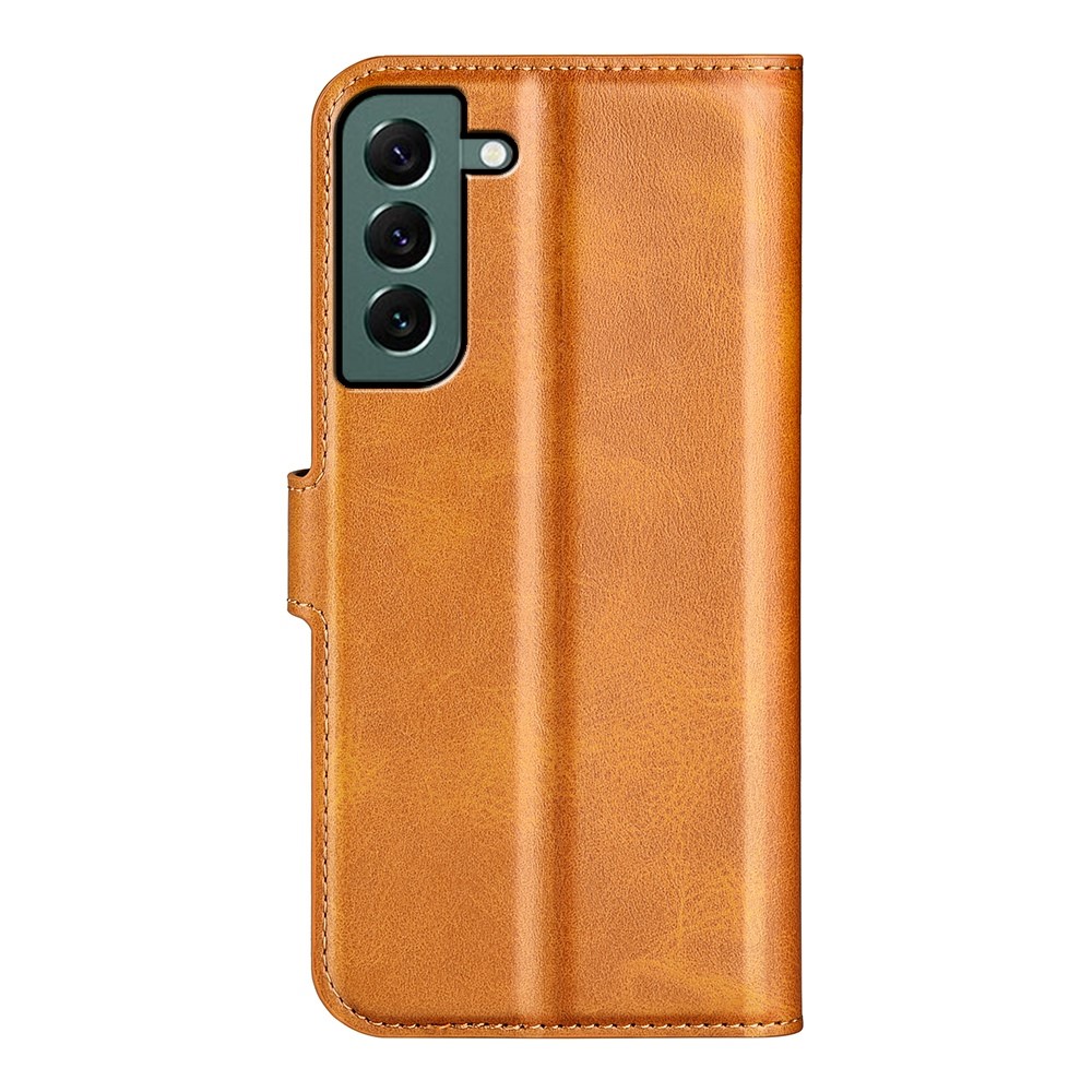  Samsung Galaxy S23 Plus Fodral Solid Läder Brun
