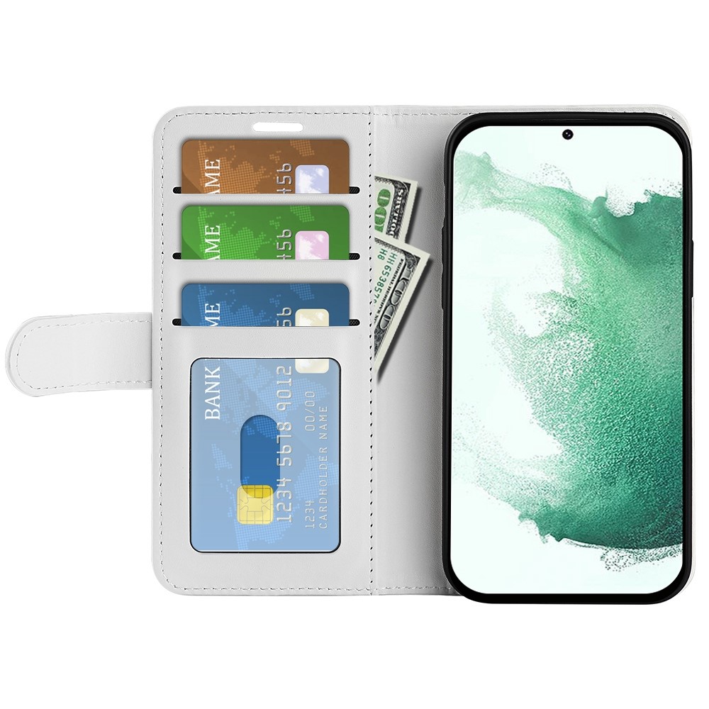  Samsung Galaxy S23 Plus Fodral Crazy Horse Vit