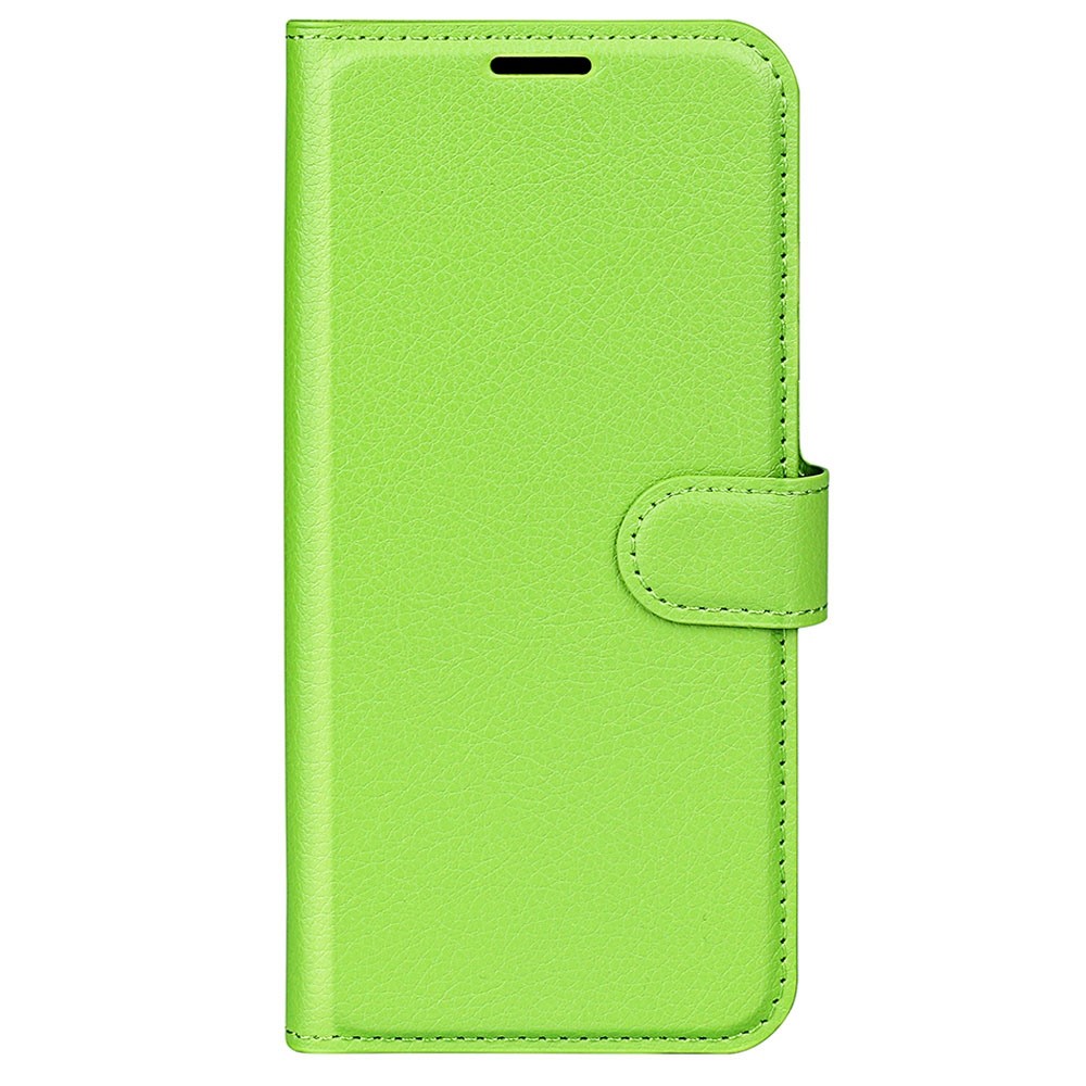  Samsung Galaxy S23 Plus Fodral Litchi Läder Grön
