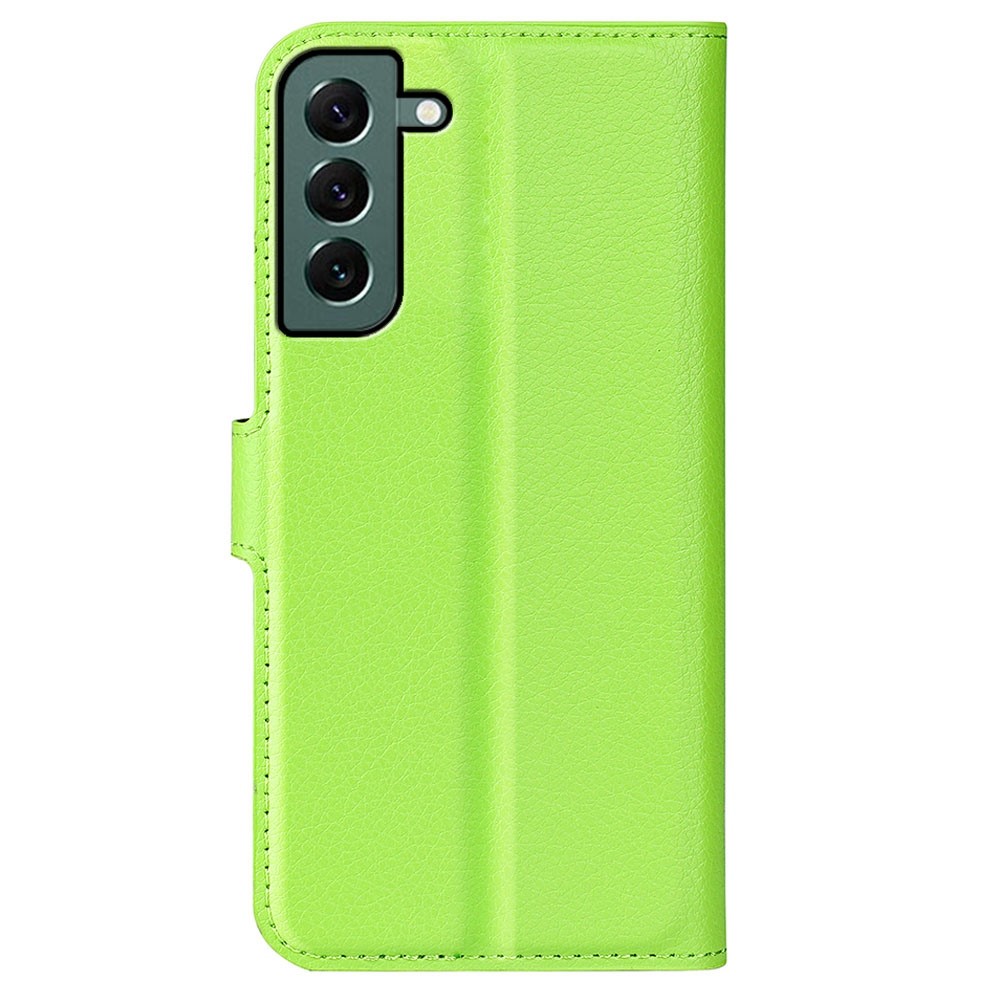  Samsung Galaxy S23 Plus Fodral Litchi Läder Grön