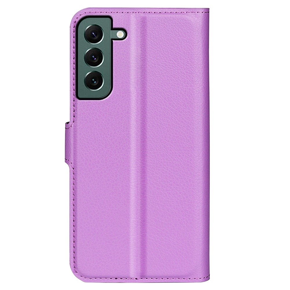  Samsung Galaxy S23 Plus Fodral Litchi Läder Lila