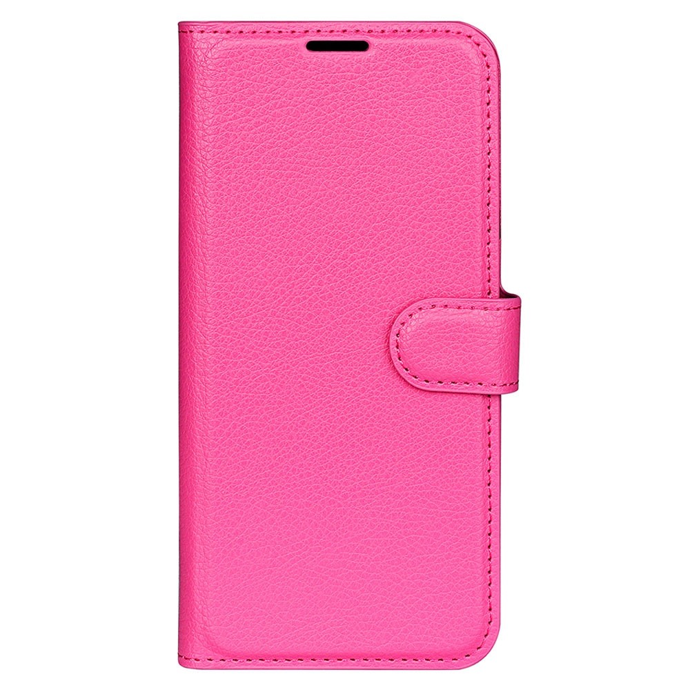  Samsung Galaxy S23 Plus Fodral Litchi Läder Rosa