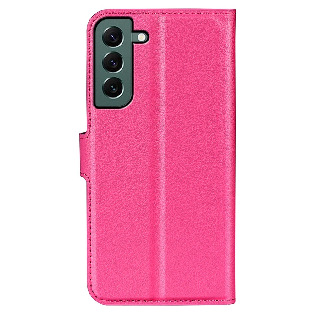  Samsung Galaxy S23 Plus Fodral Litchi Läder Rosa