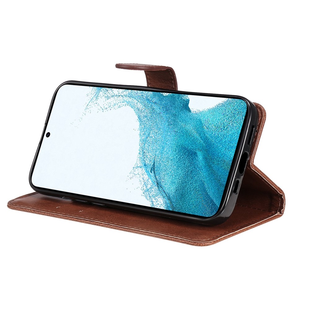  Samsung Galaxy S23 Plus Fodral Läder Brun
