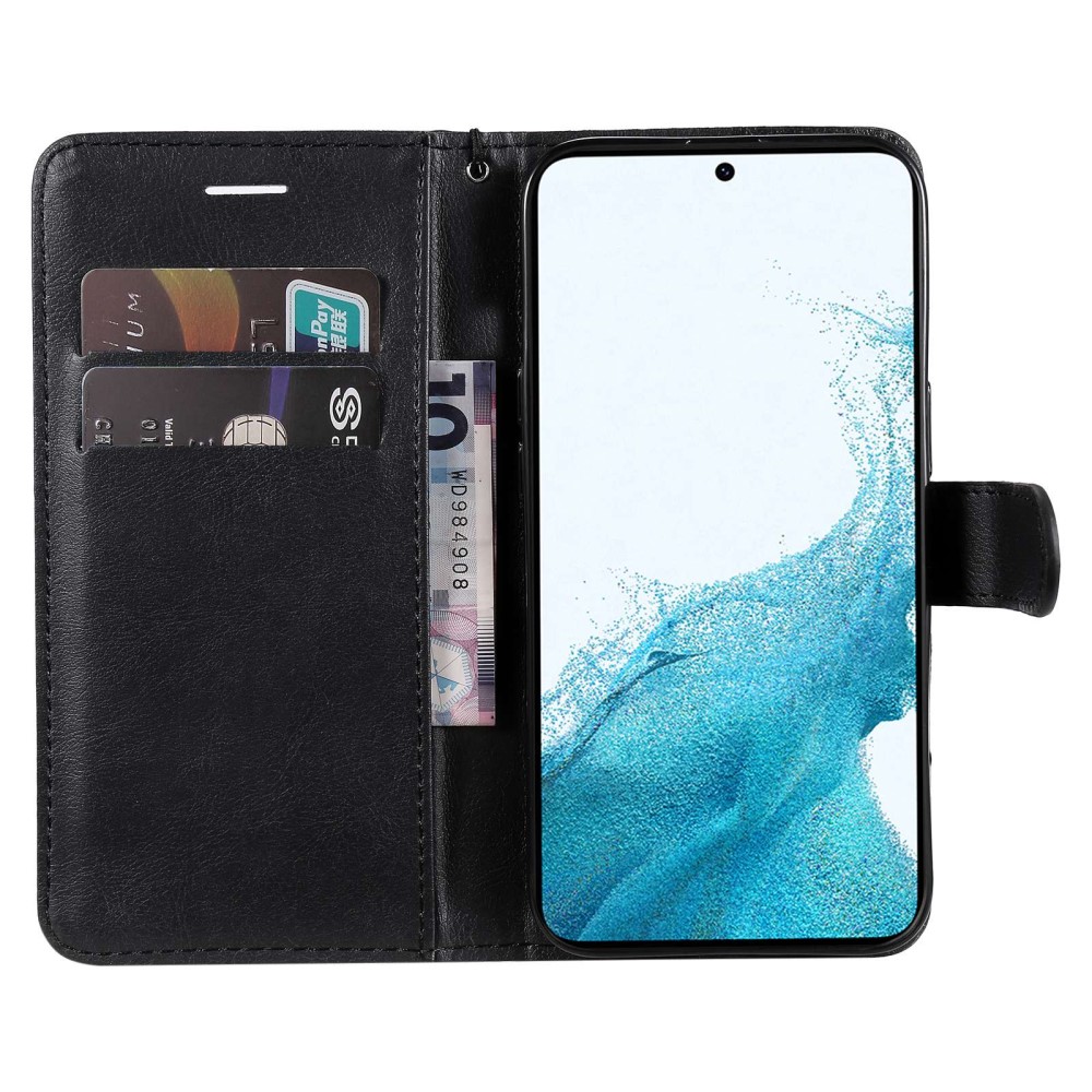  Samsung Galaxy S23 Plus Fodral Läder Svart