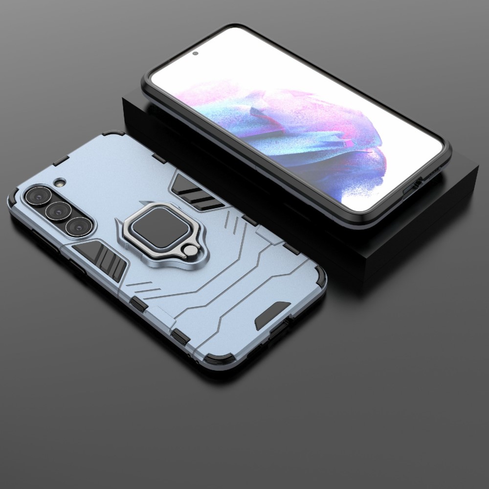  Samsung Galaxy S23 Plus Skal Ring Hybrid Blå
