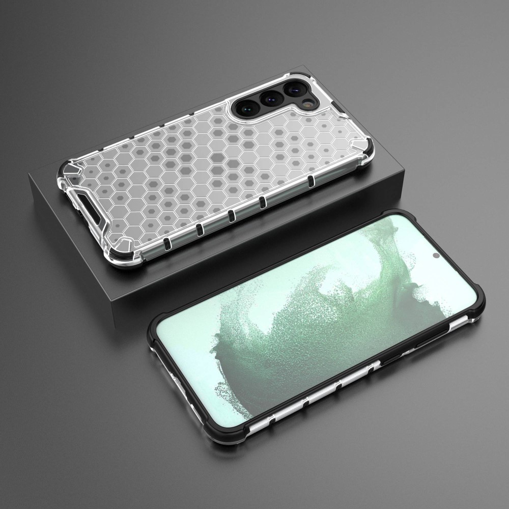  Samsung Galaxy S23 Plus Skal Honeycomb Hybrid Grå