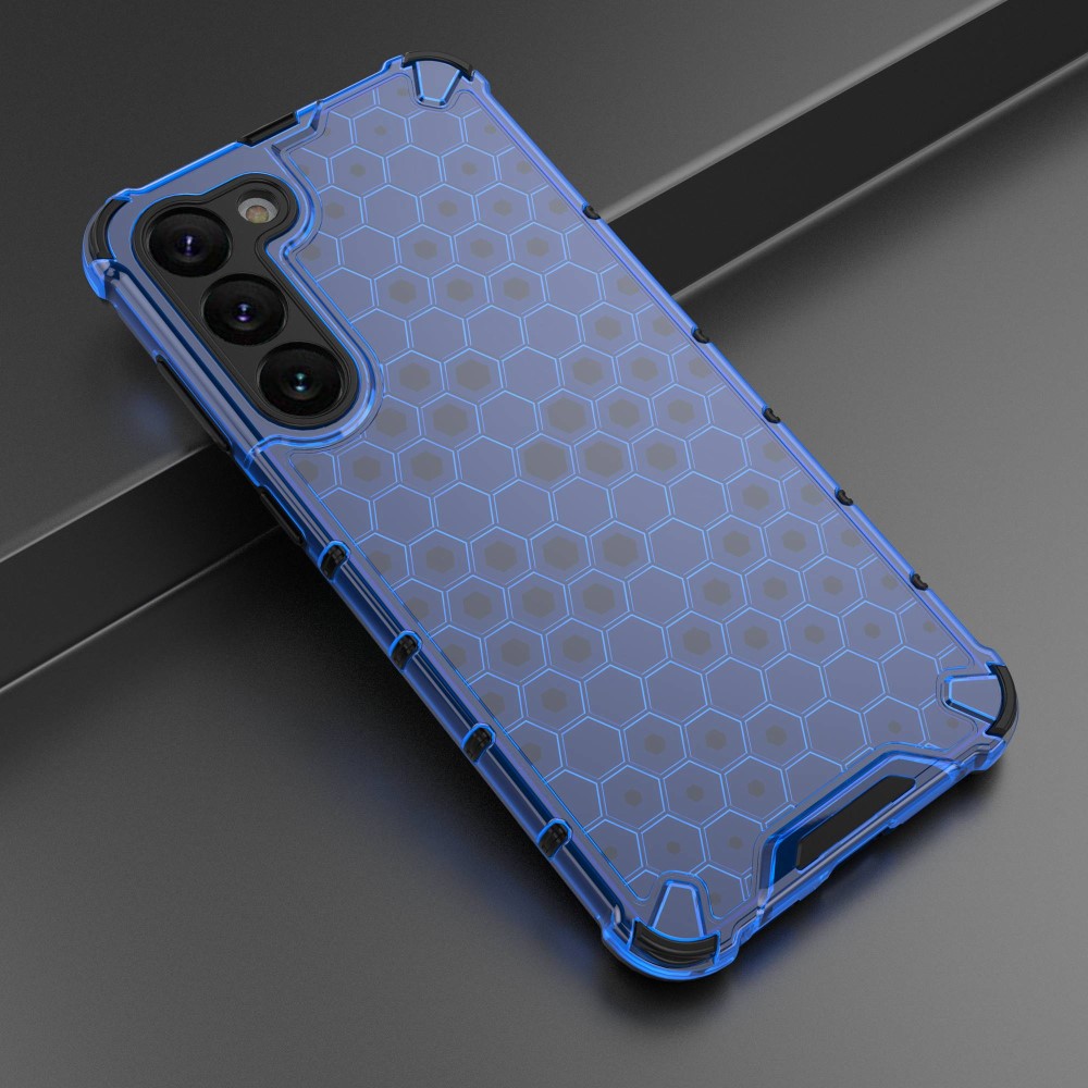  Samsung Galaxy S23 Plus Skal Honeycomb Hybrid Blå