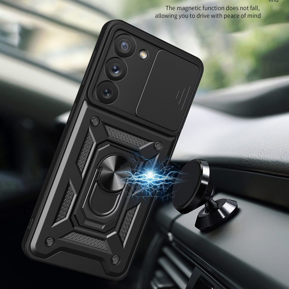  Samsung Galaxy S23 Plus Skal Ring CamShield Hybrid Grön