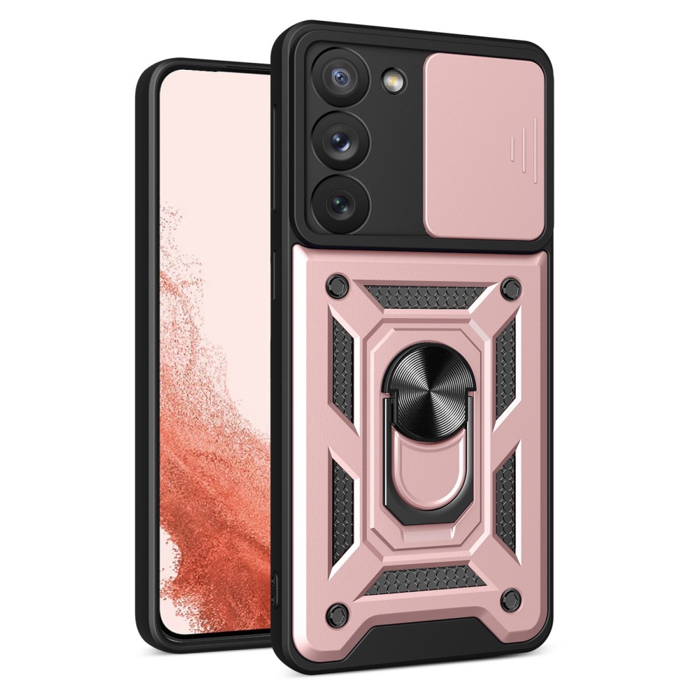  Samsung Galaxy S23 Plus Skal Ring CamShield Hybrid Roséguld