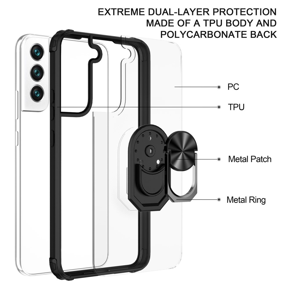  Samsung Galaxy S23 Plus Skal Ring Hybrid Röd