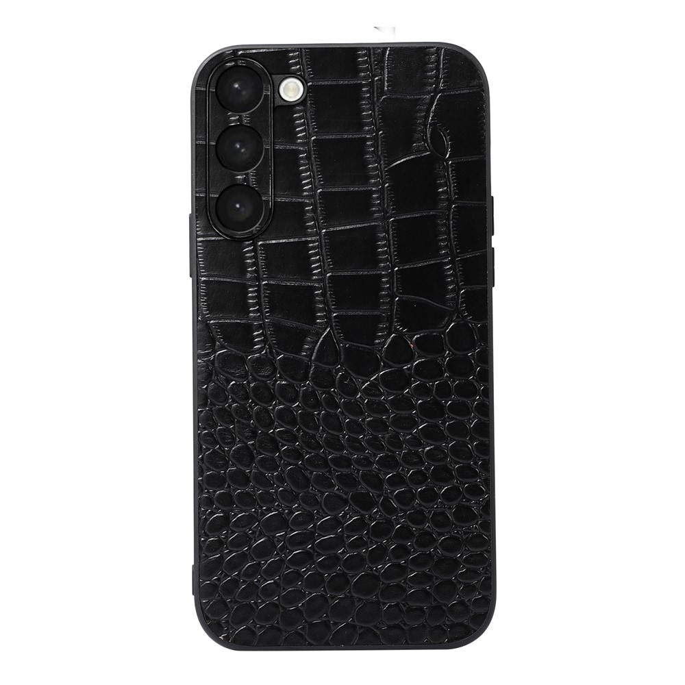  Samsung Galaxy S23 Plus Skal Krokodil Textur Svart