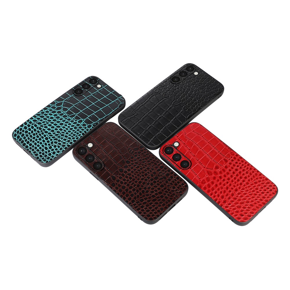  Samsung Galaxy S23 Plus Skal Krokodil Textur Svart